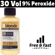 Image of Jerome Russell BBlonde 30 Vol Maximum Cream Peroxide Blonde To Medium Brown 75ml