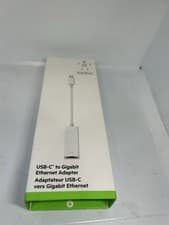 Image of Belkin USB-C to Gigabit Ethernet Adapter White