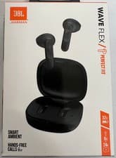 Image of JBL WAVE FLEX HEADPHONES TRUE WIRELESS BLUETOOTH 5.2 IN-EAR EARBUDS IP54 BLACK