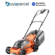 Image of Flymo 36V EasiStore 340R Cordless Lawnmower Mower 34cm Twin 18v / 36v Bare Bosch