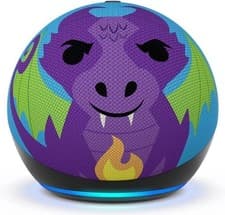 Image of Amazon Echo Dot 5th Gen Kids Smart Speaker dragon with Alexa