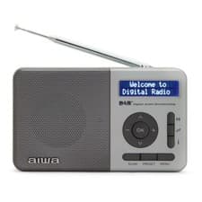Image of Aiwa RD-40DAB Digital Portable Radio Dab+/FM-RDS Radio (Silver)- Ideal for gift