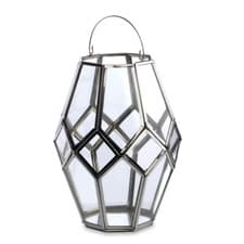Image of Nkuku Mohani Lantern Small - Silver - NEW