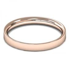 Image of 9ct Rose Gold 2.5mm Classic Comfort Flat Court Wedding Ring