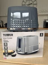 Image of Tower T20082GRY Solitaire 2 Slice Toaster Grey 850W Unused