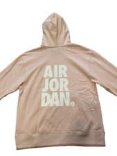 Image of Air Jordan Hoodie Mens Size M MEDIUM Jumpman Printed Fleece Classics
