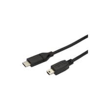 Image of StarTech USB C to Mini USB Cable 6 ft / 2m M/M USB 2.0 Mini USB Cord USB C