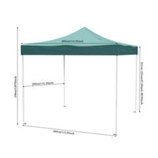 Image of 3x3m Pop-Up Heavy Duty Gazebo Marquee Waterproof Garden Awning Party Tent Canopy