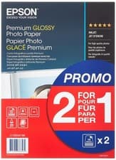 Image of Epson A4 Premium Glossy Photo Paper 255gsm, 15 Sheets Plus 15 Free, (C13S042169)