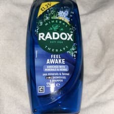 Image of 3x Radox Body Wash & Shampoo 2in1 Feel Awake with Fennel & Sea Minerals, 225ml