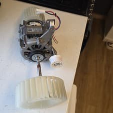Image of LOGIK LCD8W23 8 kg Condenser Tumble Dryer Motor And Fan Set Complete PN2224 R9