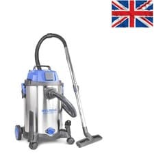 Image of Hyundai 1400W 30L HEPA Wet & Dry Vacuum - Industrial Powerhouse with Accessories