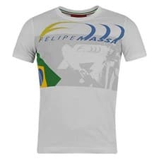 Image of NEW Limited Edition Official Scuderia Ferrari T-Shirt Felipe Massa Logo White XL