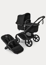 Image of Bugaboo Fox 5 Renew Heritage Black Pushchair / Pram With Carrycot & Seat Unit