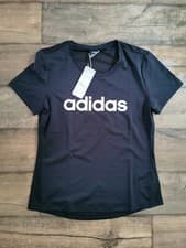 Image of Adidas Design 2 Move Logo Tshirt Black Women's UK Size M BRAND NEW
