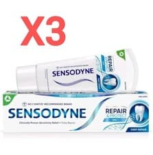 Image of Sensodyne Repair & Protect toothpaste Original New Formula 75ml x 3