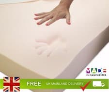 Image of 100% Memory Foam Mattress Toppers | All Sizes & Depths | UK Made