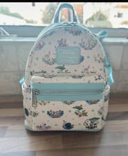 Image of Loungefly Disney Princess Companion Floral Mini Backpack Animal Brand New Read