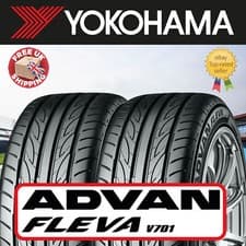 Image of X2 225 45 18 95W XL YOKOHAMA ADVAN FLEVA V701 Amazing A Rated Tyres 225/45R18