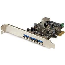 Image of Startech 4 Port Pci Express Usb 3.0 Card 3 External And 1 Internal 5Gbps Add Fou