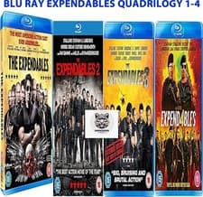 Image of BLU RAY EXPENDABLES QUADRILOGY 1-4 COMPLETE COLLECTION MOVIE FILM R2 expandables