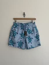 Image of Vilebrequin Swimming Shorts Blue Mosaic Turtles Men Medium New