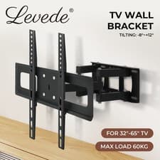 Image of Levede TV Wall Bracket Full Motion Swivel Tilt for 26 32 40 42 46 50 55 65" TV