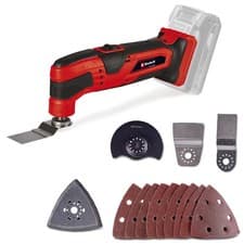 Image of Einhell 18v Cordless Multi Tool TC-MG 18 Li-Solo Power X-Change Bare + 13 Access
