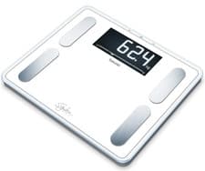 Image of Beurer Bathroom Scale BF410 White Signature Line Body Analysis Scale Weighing