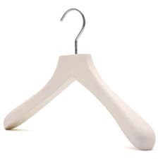Image of The Hanger Store™ Jacket Coat Hanger, Broad ends, Sustainable FSC Wooden Beech