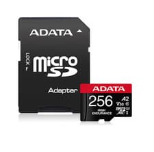 Image of ADATA High Endurance MicroSDXC/SDHC UHS-I Card, AUSDX256GUI3V30SHA2-RA1