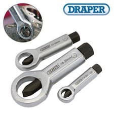 Image of Draper Nut Splitter Set for Removing Seized Damaged Stuck Nuts Bolts 55108