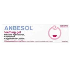 Image of Anbesol Teething & Ulcer Gel - 10g SOOTHING & NUMBING Pain Relief UK Pharmacy.