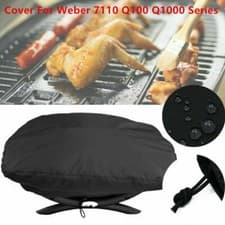 Image of Outdoor BBQ Barbecue Grill Cover Waterproof Dustproof For Weber 7110 Q1000