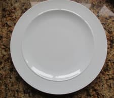 Image of DENBY WHITE DINNER PLATE - 11.5"