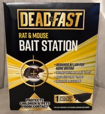 Image of Deadfast Mouse & Rat Bait Station Reusable Weather Proof Rodent Control Single