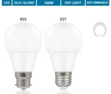 Image of LED GLS LIGHT BULBS 40w 60w 100w WARM/COOL WHITE BC/B22 ES/E27 Bayonet Daylight