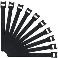 Image of 100xReusable Ties Velcros Hook and Loop Fastener Tape Nylon Cable Ties Straps..