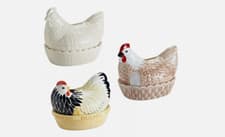 Image of Mason Cash Hen Nest Farmyard Cockerel Chicken Egg Storage Organizer Basket
