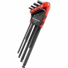 Image of Facom 83S.JP9L 9pc EXTRA LONG REACH HEX ALLEN BALL ENDED KEY SET IN STORAGE CLIP