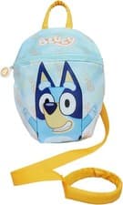 Image of Bluey Blue Backpack with Reins Toddler Backpack with Reins and Harness 1-4 Years