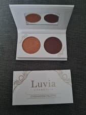 Image of LUVIA COSMETICS 2 Pan Eyeshadow Palette Vegan Rich Nude Colours Matte & Shimmer