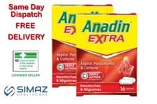 Image of Anandin Extra 8 12 16 32 Caplets Max 32 Caplets Andin