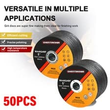 Image of 50X 125mm Ultra Thin 1mm Metal Cutting Blade Disc For Steel & Stainless Angle UK