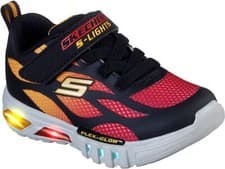 Image of Skechers Flex-Glow Dezlom Sports Shoes Childrens in Black/Red