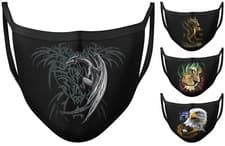 Image of Face mask Reusable Dragon Tribal Wolf Vampire Skull Costume Biker Washable Mask