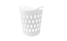 Image of 50L Large Flexible Laundry Basket Home Clothes Washing Tall Plastic Hamper Bin