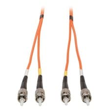 Image of Tripp Lite 6FT ST to ST Duplex Multimode 62.5/125 Fiber Patch Cable - Orange