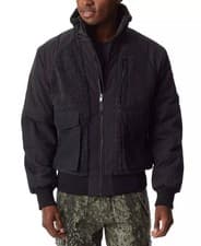 Image of Bass Outdoor Men's Mixed-Media Full-Zip Bomber Jacket - Caviar-XL