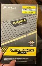 Image of CORSAIR VENGEANCE LPX DDR4 RAM 32GB (2x16GB) Up to 3600MHz Computer Memory Blk